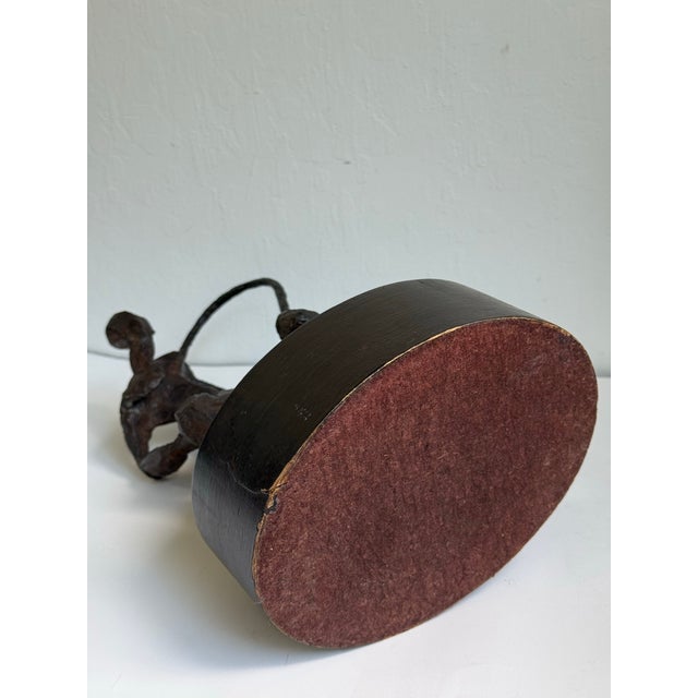 Mid 20th C. Studio Bronze Brutalist Figural Sculpture For Sale - Image 9 of 12