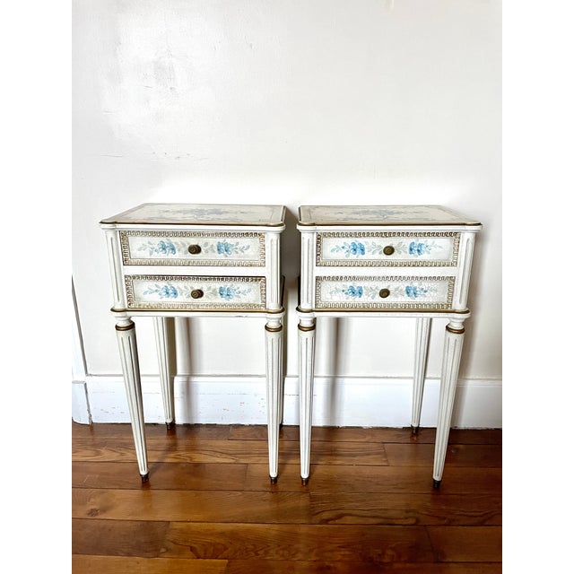 Louis XVI Bedside Tables, 1890s, Set of 2 For Sale - Image 15 of 16