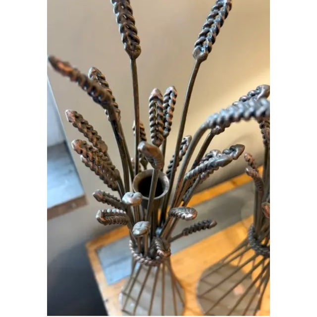 Wheat Sheath Candle Holders For Sale - Image 4 of 5