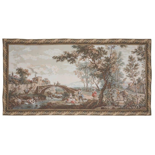 This beautiful tapestry is woven on a jacquard loom by skilled weavers, keeping alive the centuries old tradition of...