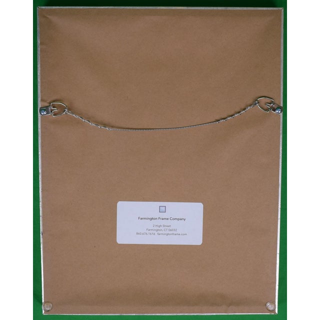 Traditional Slim Aarons Luncheon on the Lawn in Newport C1974 Framed Color Plate For Sale - Image 3 of 3