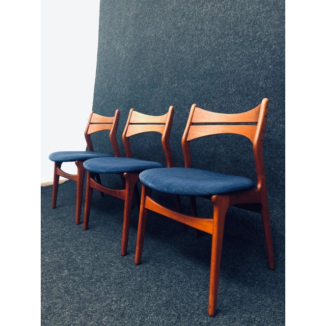 Danish Teak Dining Chairs by Erik Buch for Chr. Christiansen, 1960s, Set of 7 For Sale - Image 9 of 14