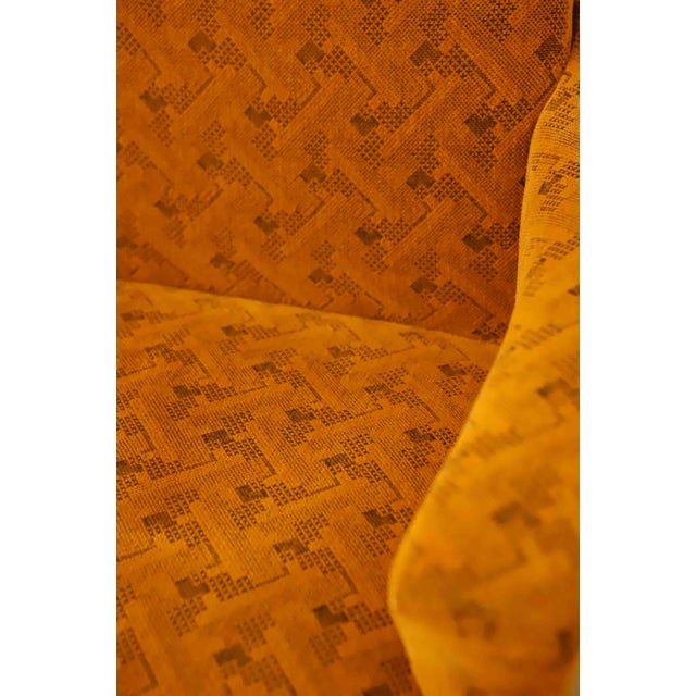 Vintage Wingback Swivel Lounge Chair from Dřevotvar Jablonné Nad Orlicí, 1970s For Sale - Image 10 of 11
