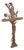 Antique Cast Iron Christ Cross with Wheat Sheaves and Floral Decoration, 1915 For Sale