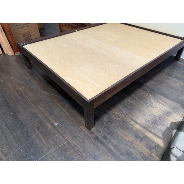 Contemporary Queen Size Contemporary Bed Frame For Sale - Image 3 of 12