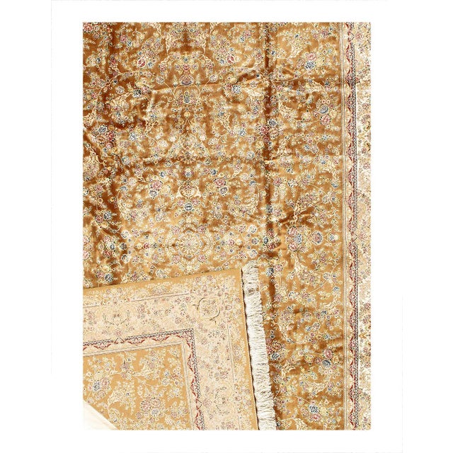 Traditional Pasargad DC Exquisite Design Paris Palace Fine Power Loom v. Silk Rug For Sale - Image 3 of 3