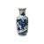 Asian Oriental Blue White People House Gathering Graphic Porcelain Art Vase For Sale - Image 3 of 11