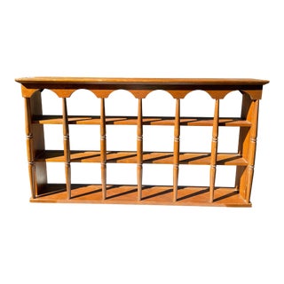 Vintage Mid Century Style Cutio Saucer Teacup Display Shelf For Sale