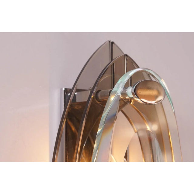 Vintage Two-Toned Glass Sconce from Veca For Sale - Image 6 of 10