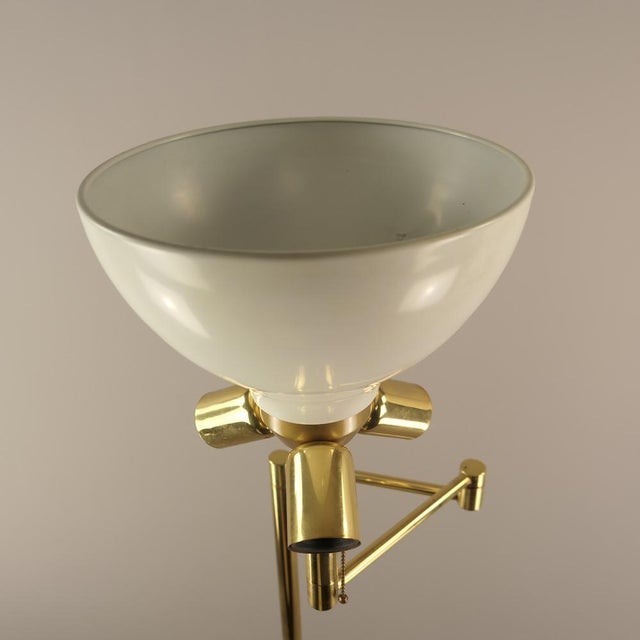 Vintage Brass Floor Lamp with Swivel Arm, Germany, 1970s For Sale - Image 18 of 18