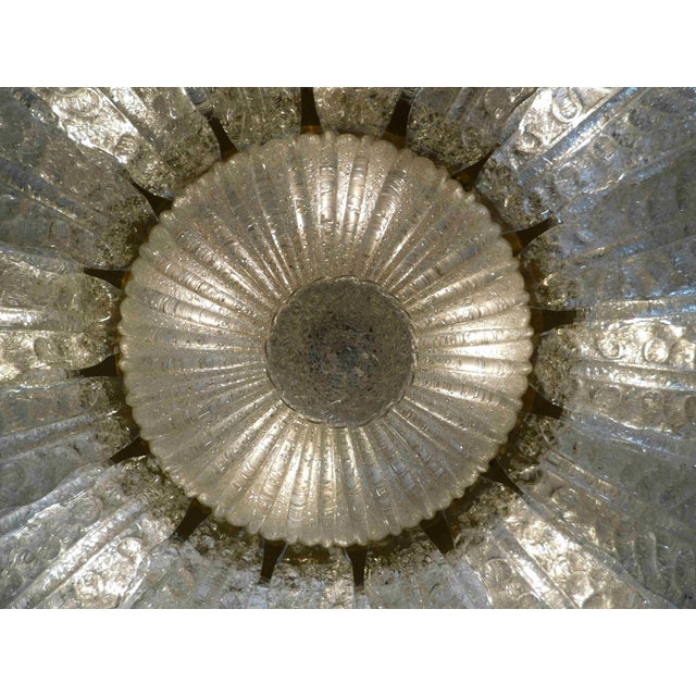 1960s Clear Graniglia Murano Leaves Flush Mount For Sale - Image 10 of 10