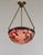 Art Deco Galle French Art Deco Cameo Glass Bowl Pendant Light 1920s For Sale - Image 3 of 17
