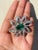 Not Yet Made - Made To Order Real 7.25 CTW Diamond 7.5 CTW Emerald Floral Brooch in 18k Solid Gold For Sale - Image 5 of 15