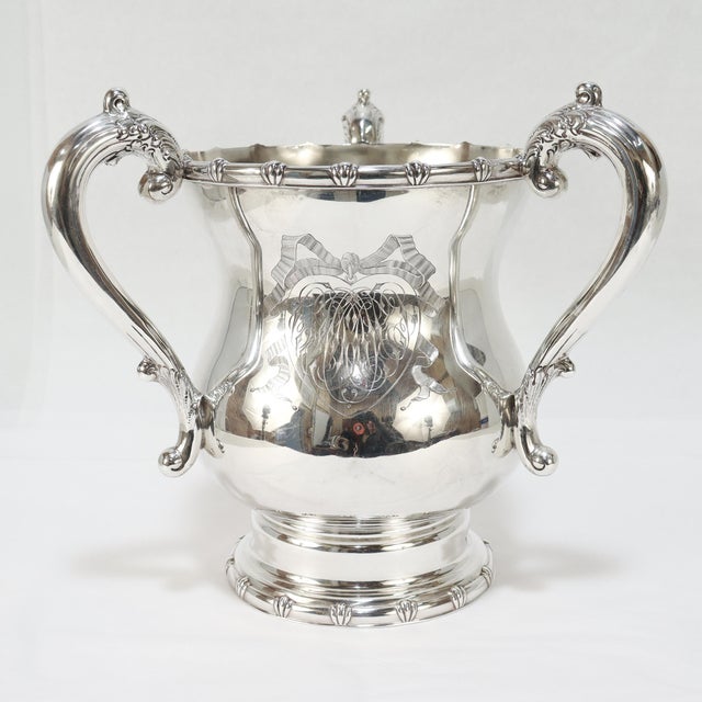 Large Antique American Sterling Silver Tyg / Loving Cup by Howard & Co. For Sale In Philadelphia - Image 6 of 10