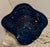Large Signed 1993 Gunnar Cyrén for Orrefors Cobalt Blue Handkerchief Art Glass Centerpiece Bowl For Sale - Image 14 of 15