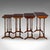 Antique Quartetto of Nesting Tables, English, Set of 4, Occasional, Edwardian For Sale - Image 4 of 12