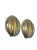 Trifari 1980s Crown Trifari Vintage Brushed Gold and Silver Tone Domed Clip-on Earrings, A Pair For Sale - Image 4 of 6