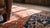 Stunning Red-Raspberry Background Color With Oncentric Hexagonal Medallion Pattern Antique Persian Serapi Rug For Sale - Image 11 of 11