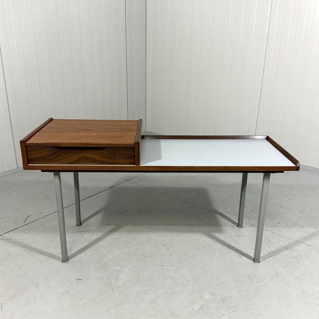 Brown Telephone Bench Hall Bench, 1960s For Sale - Image 8 of 15