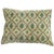 Large pillow made from a Turkish rug with a solid cotton back and zipper closure. Foam fill. Beige green mauve accents....
