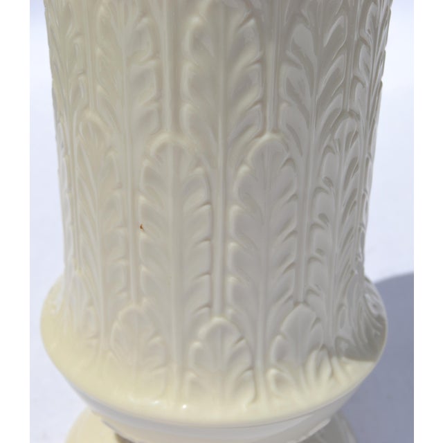 1970s Vintage Tall Autumn Leaf Collection Flower Vase by Lenox Fine Bone Ceramic For Sale - Image 5 of 12