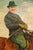 Impressionist Charming Portrait Man on Horse Equestrian Impressionist Antique Oil Painting For Sale - Image 3 of 17