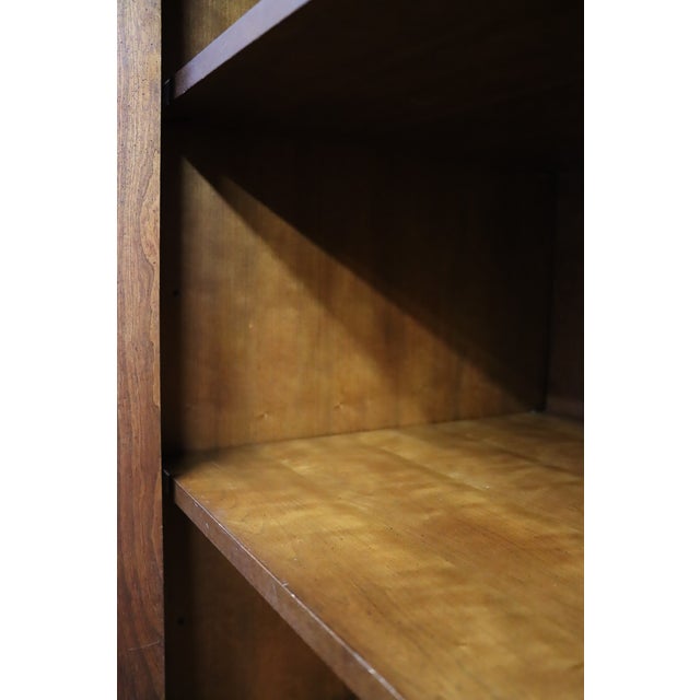 Brown Louis Philippe Style Cherry Armoire Wardrobe For Sale - Image 8 of 12