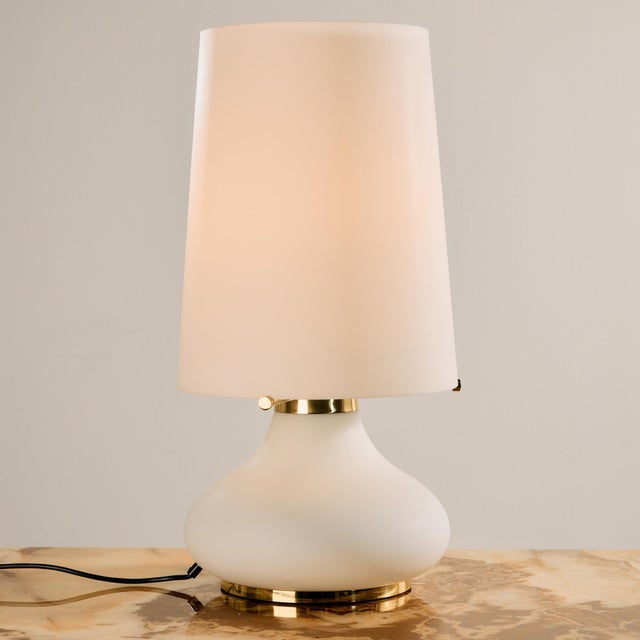 Glass Table Lamp by Glashütte Limburg, 1960s For Sale - Image 3 of 16