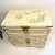 Vintage Large Japanese Cream Lacquer Wood Jewelry Box 3 Drawers, Lift Top With Two Locks For Sale In Tampa - Image 6 of 13