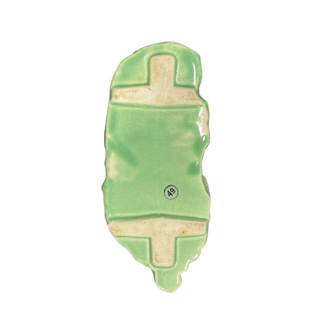 Vintage Green Glazed Panther Planter—attributed to Haeger Pottery, Mid-Century Modern With Art Deco Influence For Sale In Seattle - Image 6 of 9