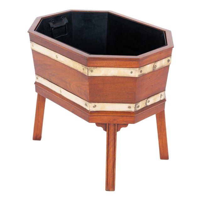 Regency Revival Mahogany Wine Cooler, 1920s For Sale