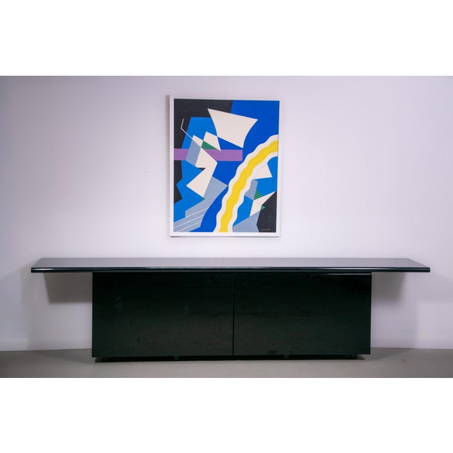 This piece was made in 1983 and is typical later style of Mees. Oil paint on cardboard. Newly framed with artglass. Jozef...