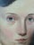 19th Century Antique 19th Century American Folk Art Oil Painting Portrait of a Woman in Black For Sale - Image 5 of 17