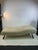 Beautiful Chaise Lounge With Faux Sheepskin Designed in The Manner Of Jean Royere. Resting Upon Exotic Wood Ball And Stick...
