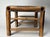 Wood Boho Chic Bamboo Black Painted Distressed Low Riser/Plant Stand For Sale - Image 7 of 10