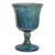 Indiana Glass Iridescent Blue Harvest Grape Goblet 70s Carnival Glass Cup 4731b For Sale