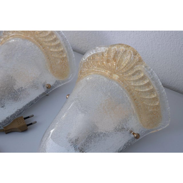 Set of 2 Elegant wall light with Murano glass. Accommodates one E27 screw-in bulbs, European standards. Measurements: 25...