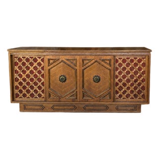 1970s Morse Mediterranean-Style Stereo Console Cabinet For Sale