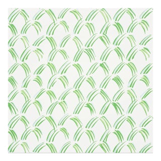 Sample - Schumacher Trevi Diamond Wallpaper in Grass For Sale