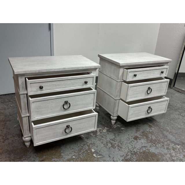 Lexington Furniture Lexington Oyster Bay Collection Cedarhurst Nightstands, Pair For Sale - Image 4 of 12