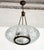 Mid-Century Italian Brass and Crystal Glass Pendant in the style of Pietro Chiesa, 1950s For Sale - Image 12 of 18