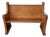 Tiger Oak Antique Carved Church Bench Pew Seating For Sale