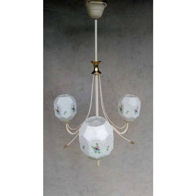 Vintage Metal Chandelier, 1970s For Sale - Image 17 of 17