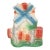 Vintage Painted Chalkware Carnival Chalk Children With Windmill Sculpture / Figurine For Sale