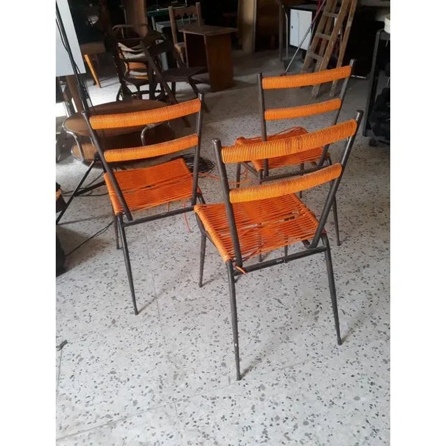 Metal Chair with Plastic Woven, 1960s For Sale - Image 11 of 16