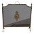 Vintage French Louis XVI Style Brass Fireplace Screen Maison Jansen Style For Sale