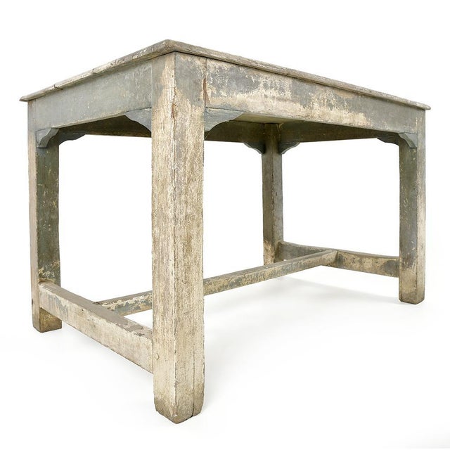 Antique Table in Patinated Wood For Sale - Image 3 of 7
