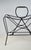 French Modernist Black Metal Magazine Rack attributed to Jacques Adnet, 1950s For Sale - Image 12 of 14