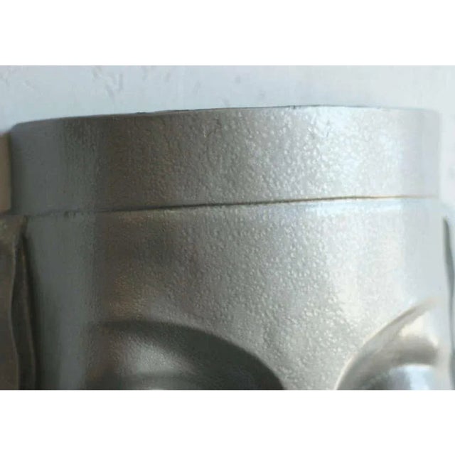 1970s Art Deco Sculptural Female Face Wall Sconce For Sale - Image 4 of 5