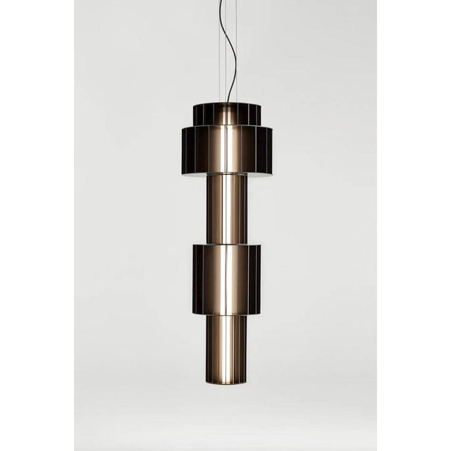 T Gr Custom Combination Suspended Lamp by Stephen Burks Babel for Parachilna For Sale - Image 10 of 12
